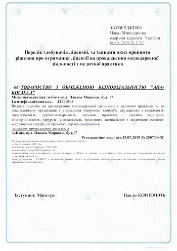 Решение о получении лицензии
